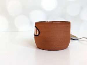 red panda handmade ceramics cup