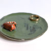 Handmade porcelain tray red panda