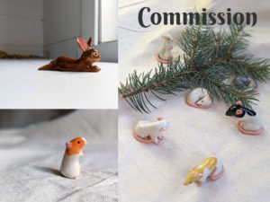 commission small pet ceramic figurine