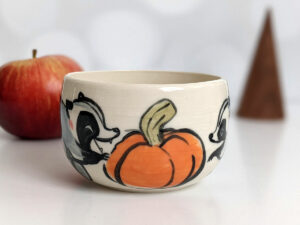 raccoon pumpkin tumbler