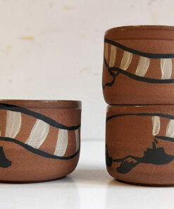 red panda handmade ceramics cup