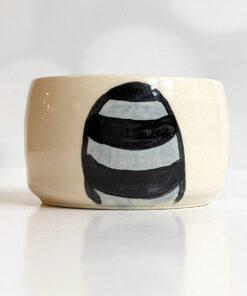 stoneware raccoon tumbler