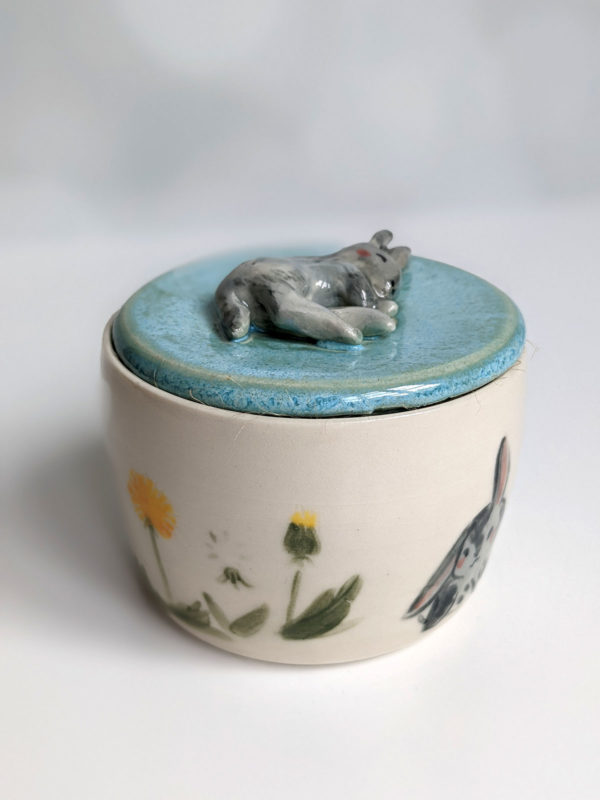 porcelain custom bunny urn