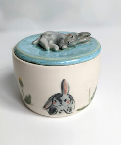 porcelain custom bunny urn
