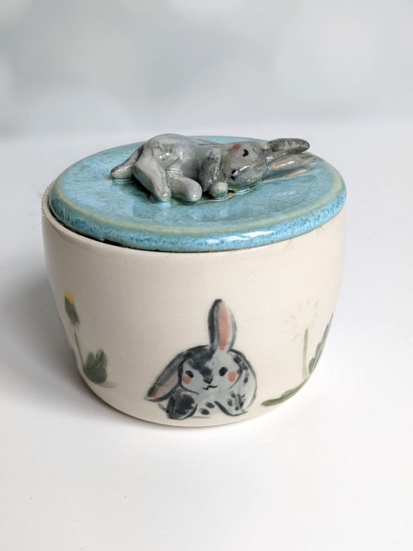 porcelain custom bunny urn