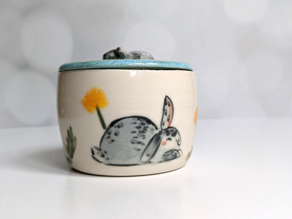 porcelain custom bunny urn