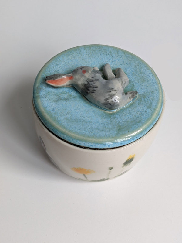 porcelain custom bunny urn