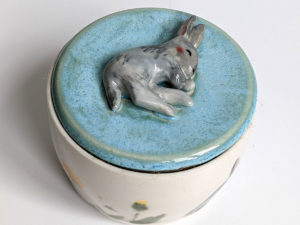 porcelain custom bunny urn