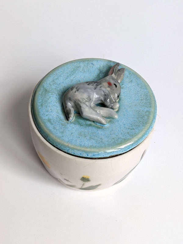 porcelain custom bunny urn