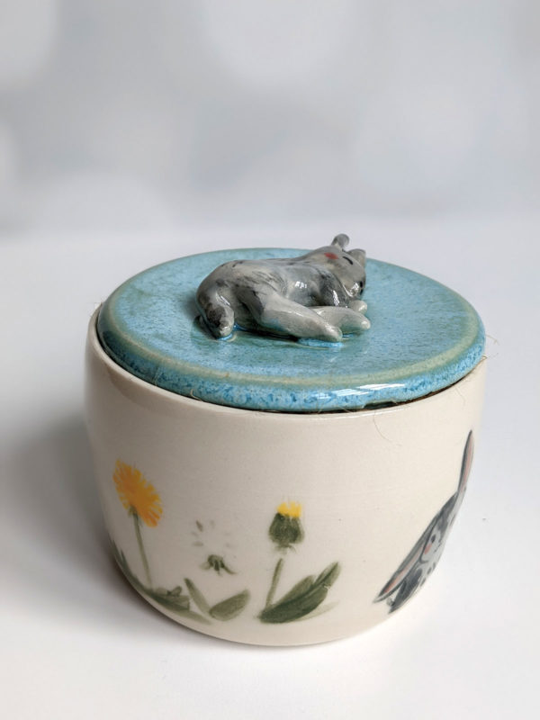 porcelain custom bunny urn