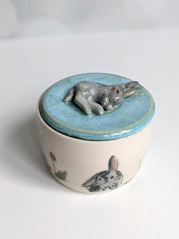 porcelain custom bunny urn