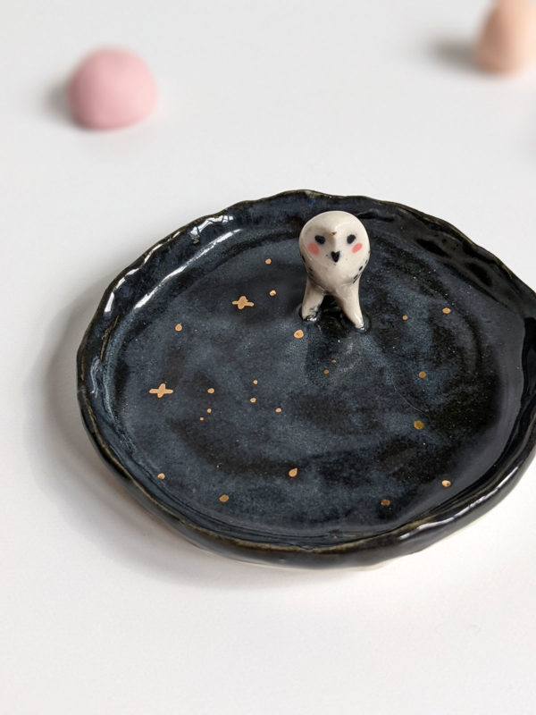 owl jewelry tray