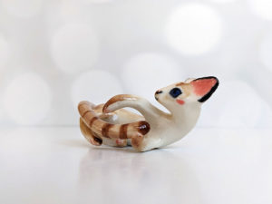 siamese cat sculpture porcelain