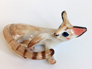 siamese cat sculpture porcelain