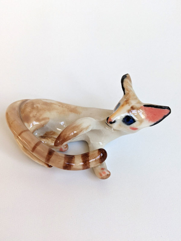 siamese cat sculpture porcelain