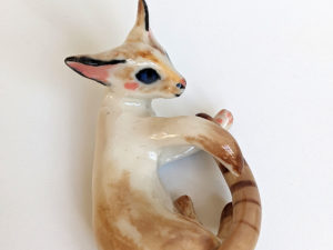 siamese cat sculpture porcelain