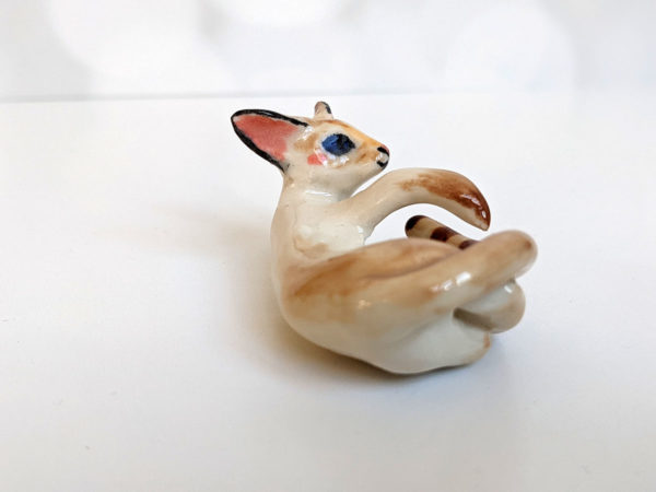 siamese cat sculpture porcelain