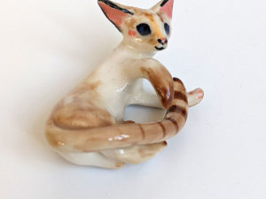 siamese cat sculpture porcelain