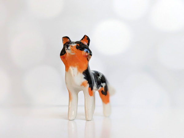 sheltie dog sculpture portrait custom