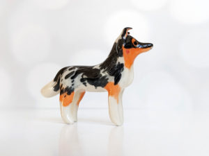 sheltie dog sculpture portrait custom ceramic commission