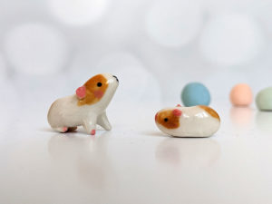 guinea pig porcelain figurines