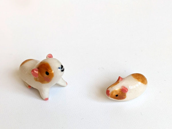 guinea pig porcelain figurines