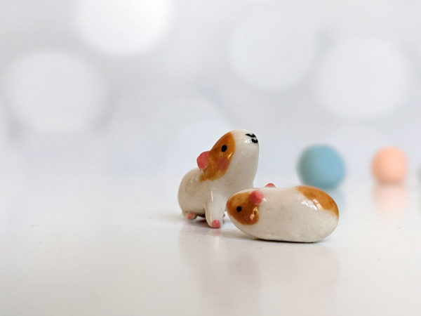 guinea pig porcelain figurines