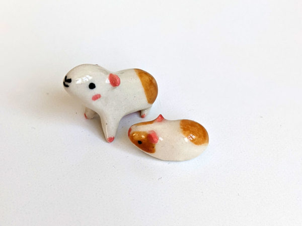 guinea pig porcelain figurines