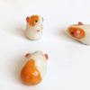 porcelain figurines guinea pig set of 3
