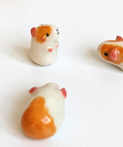 porcelain figurines guinea pig set of 3