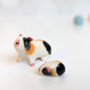 guinea pig family porcelain figurines
