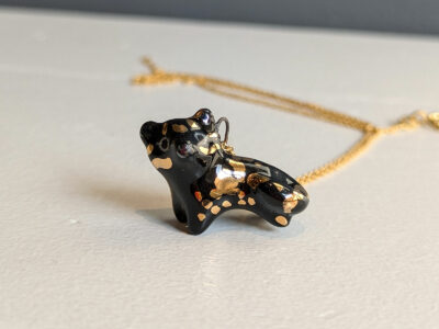 Pendentif - Panthère Noire - Or – Image 2