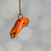 orange octopus pendant