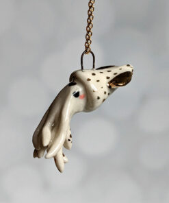porcelain pendant squid