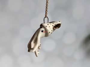 porcelain pendant squid