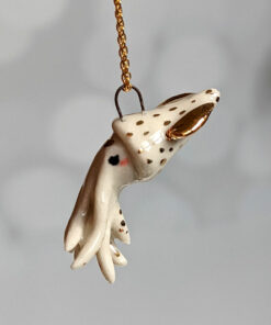 porcelain pendant squid