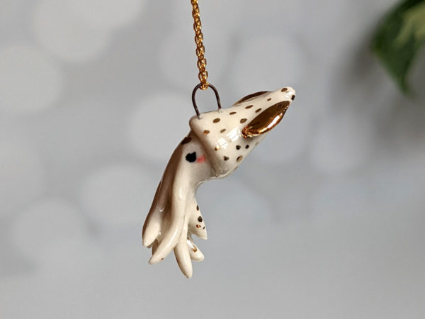 porcelain pendant squid