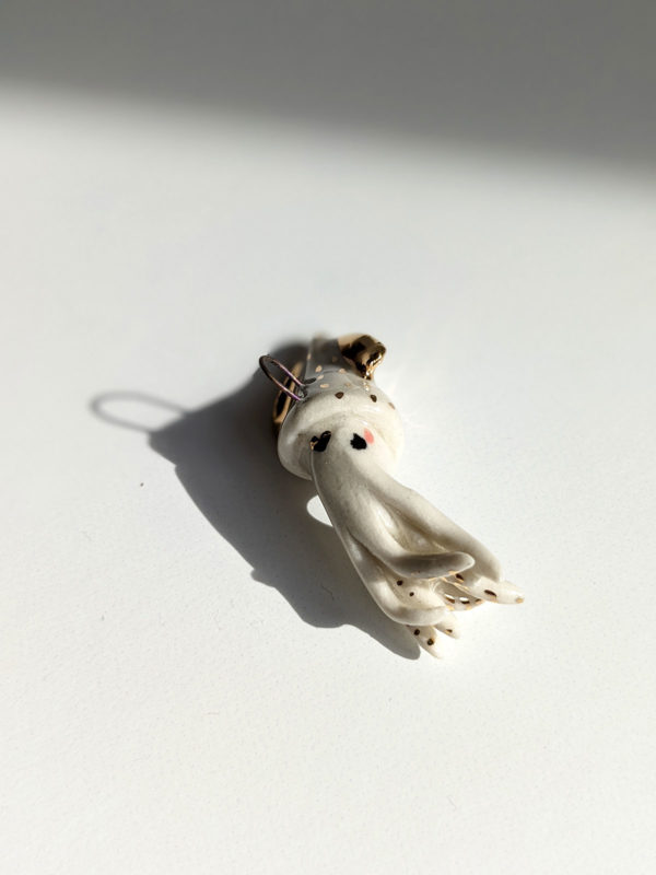 porcelain pendant squid