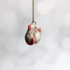 porcelain pendant two rats