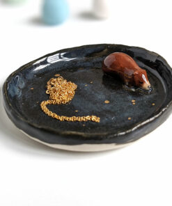 porcelain ring tray brown bear
