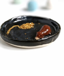 porcelain ring tray brown bear
