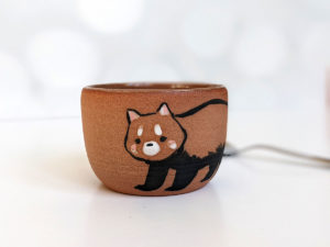 red panda cup standing