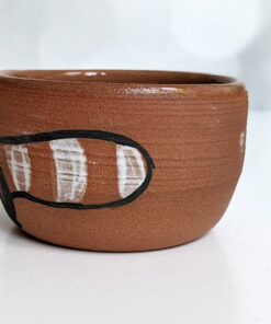 handmade red clay tumbler red panda