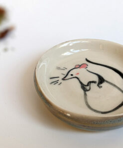 stoneware rat dish
