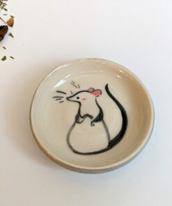 stoneware rat dish