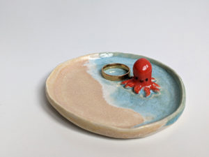octopus beach jewelry tray