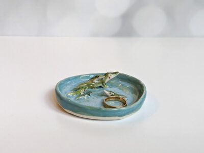 Alligator jewelry tray