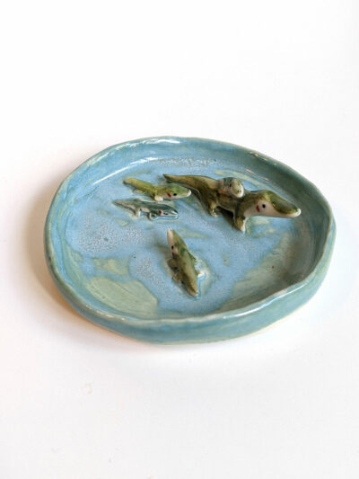 Alligator jewelry tray