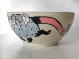 opossum family bowl