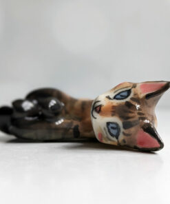 cat portrait figurine